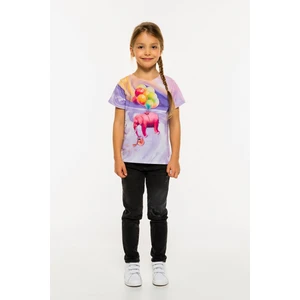 Mr. GUGU & Miss GO Unisex's T-shirt KTS-P1623 Violet