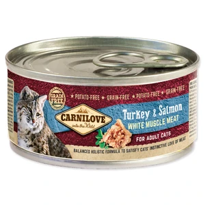 CARNILOVE cat konz. ADULT TURKEY/salmon - 100g