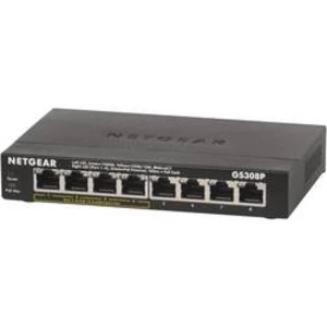Sieťový switch NETGEAR GS308P, 8 portů, 1 GBit/s, funkcia PoE