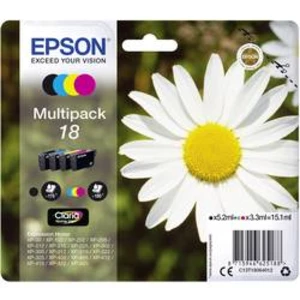 Epson T18064012, T180640 azurová/purpurová/žlutá/černá (cyan/magenta/yellow/black) originální cartridge