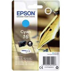 Epson originální ink C13T16224012, T162240, cyan, 3.1ml, Epson WorkForce WF-2540WF, WF-2530WF, WF-2520NF, WF-2010