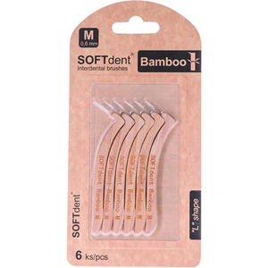 SOFTdent BAMBOO medzizubná kefka L 0,6 mm - 6 ks