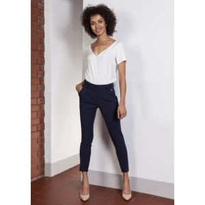 Lanti Woman's Trousers Sd115 Navy Blue