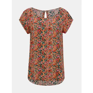 Pink-orange floral blouse ONLY Nova