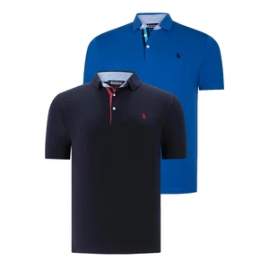 DUAL SET T8582 DEWBERRY MENS T-SHIRT-NAVY BLUE- SX