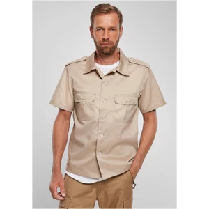 Beige American Short Sleeve Shirt