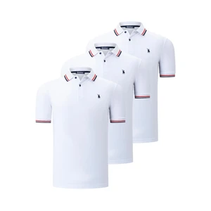 TRIPLE SET T8594 DEWBERRY MENS T-SHIRT-WHITE-WHITE-WHITE