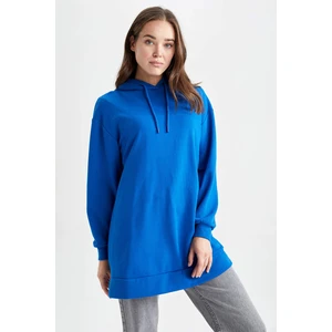 DEFACTO Relax Fit Hooded Sweatshirt Tunic