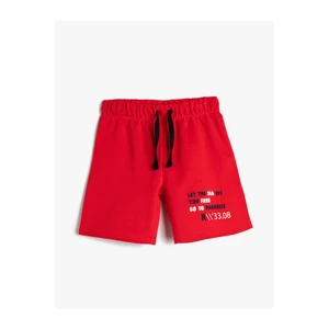 Koton Shorts - Red - Normal Waist