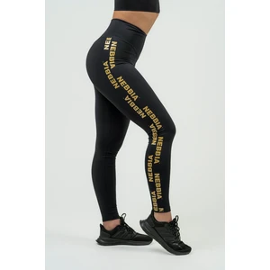 Nebbia Classic High Waist Leggings INTENSE Iconic Black/Gold S Pantaloni fitness