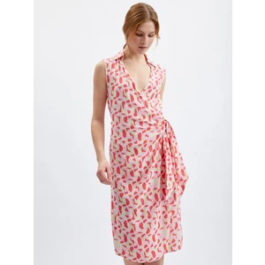 Orsay Pink Ladies Patterned Dress - Women