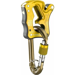Climbing Technology Click Up Kit Belay Set Mustard Yellow Biztonsági felszerelés hegymászáshoz
