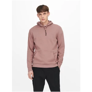 Old Pink Mens Hoodie ONLY & SONS Ceres - Men