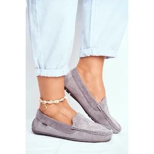 Women’s Loafers Suede Grey Morreno