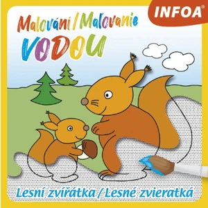 Malování/Maľovanie vodou Lesní zvířátka/Lesné zvieratká [Papírenské zboží]