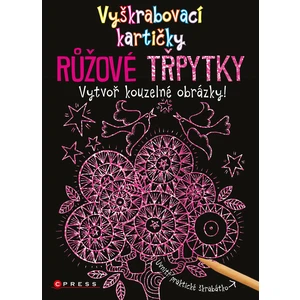 Vyškrabovací kartičky RŮŽOVÉ TŘPYTKY