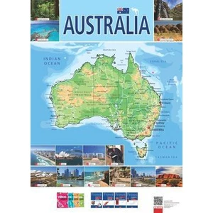 Australia Mapa [Mapa skládaná]