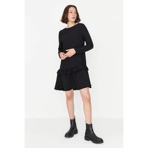 Trendyol Black Ruffle Detailed Dress