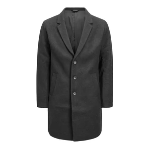 Jack&Jones Pánsky kabát JJEMOULDER 12171374 Dark Grey S