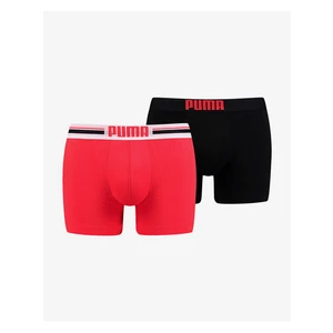 Set of two men's boxers in red and black Puma - Men's