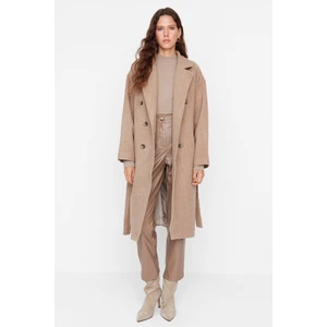 Trendyol Coat - Beige - Double-breasted