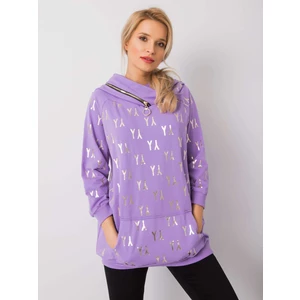 Women´s light purple hoodie