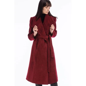 Z6385 DEWBERRY WOMEN'S COAT-RED