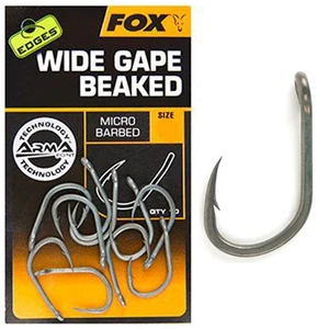 FOX EDGES HOOK WIDE GAPE BEAKED vel. 5, 10ks BARBLESS