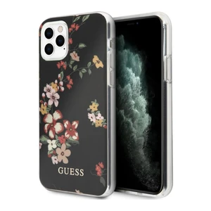 Tok Guess Flower Shiny N.4 for iPhone 11 Pro, fekete