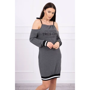 Dress Tres Chic graphite