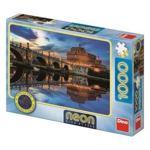 Dino Puzzle Anjelský hrad Neon 1000 dielikov