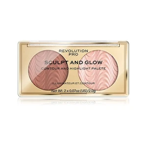 Revolution PRO Konturovací paletka Sculpt and Glow Sands of Time (Sculpt and Glow Sands of Time Palette) 4 g