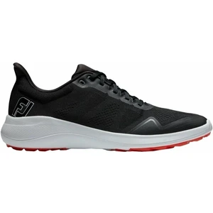 Footjoy Flex Mens Golf Shoes Negru/Alb/Roșu 46