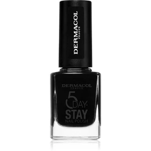 Dermacol 5 Day Stay dlouhotrvající lak na nehty odstín 55 Black Onyx 11 ml