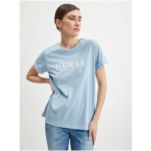 Light blue women's T-Shirt Guess 1981 - Women