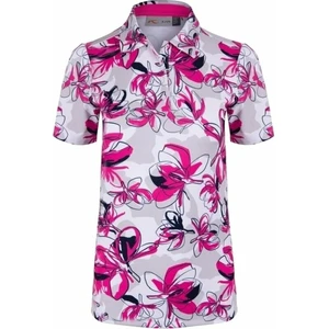 Kjus Womens Enya Printed Polo S/S Magenta/Alloy 34