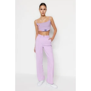 Trendyol Lilac High Waist Wide Leg Jeans Pants