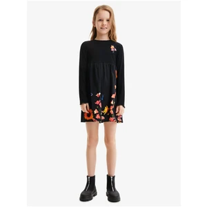 Black Girl Patterned Dress Desigual Alcazar - Girls