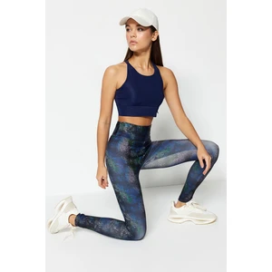 Női leggings Trendyol Grey Patterned Sports