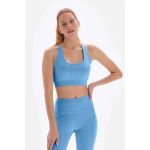 Dagi Light Blue Women's Cross-back Straps Sports Bra. Pa