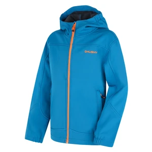 Husky Simbo K 164, blue Dětská softshell bunda