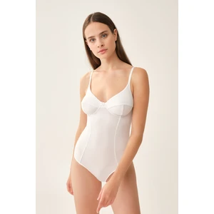 Dagi Bodysuit - White - Fitted