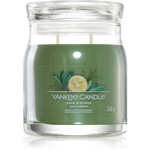 Yankee Candle Sage & Citrus vonná svíčka Signature 368 g