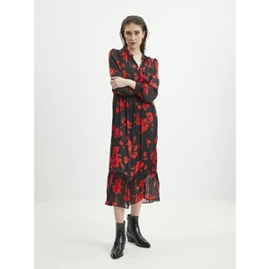 Red-black women's floral dress ORSAY - Ladies