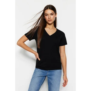 Trendyol T-Shirt - Black - Regular fit