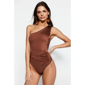 Trendyol Swimsuit - Brown - Plain