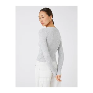 Koton Cardigan - Gray - Regular fit