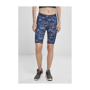 Ladies High Waist Camo Tech Cycle Shorts Digital Duskviolet Camo