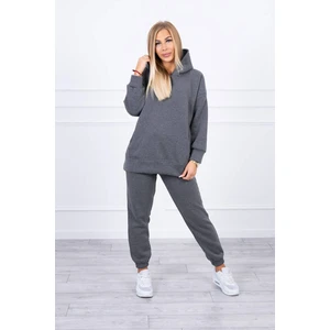 Insulated set with hoodie graphite