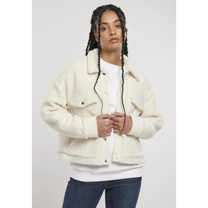 Ladies Sherpa Trucker Jacket Offwhite